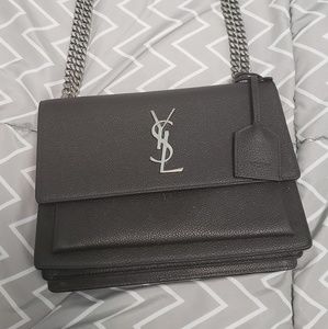 YSL handbag Grained Calfskin Medium Monogram